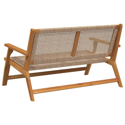 Tuinmeubelen Beige 122 x 78 x 73 cm Massief Acaciahout