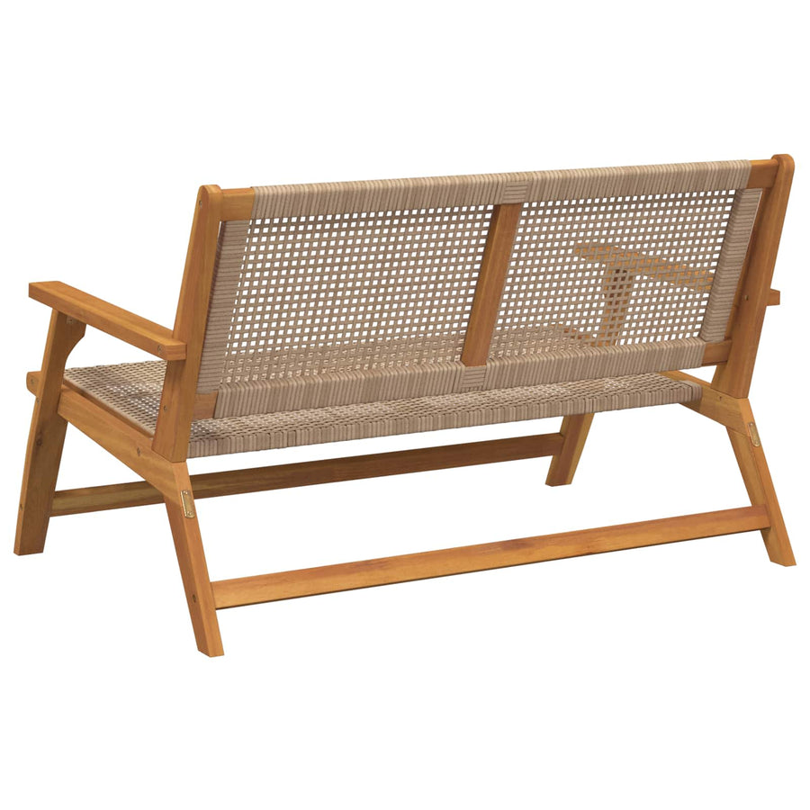 Tuinmeubelen Beige 122 x 78 x 73 cm Massief Acaciahout