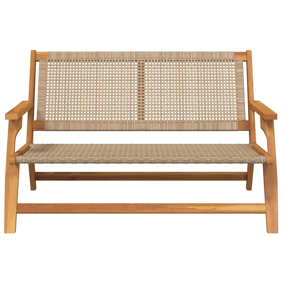 Tuinmeubelen Beige 122 x 78 x 73 cm Massief Acaciahout