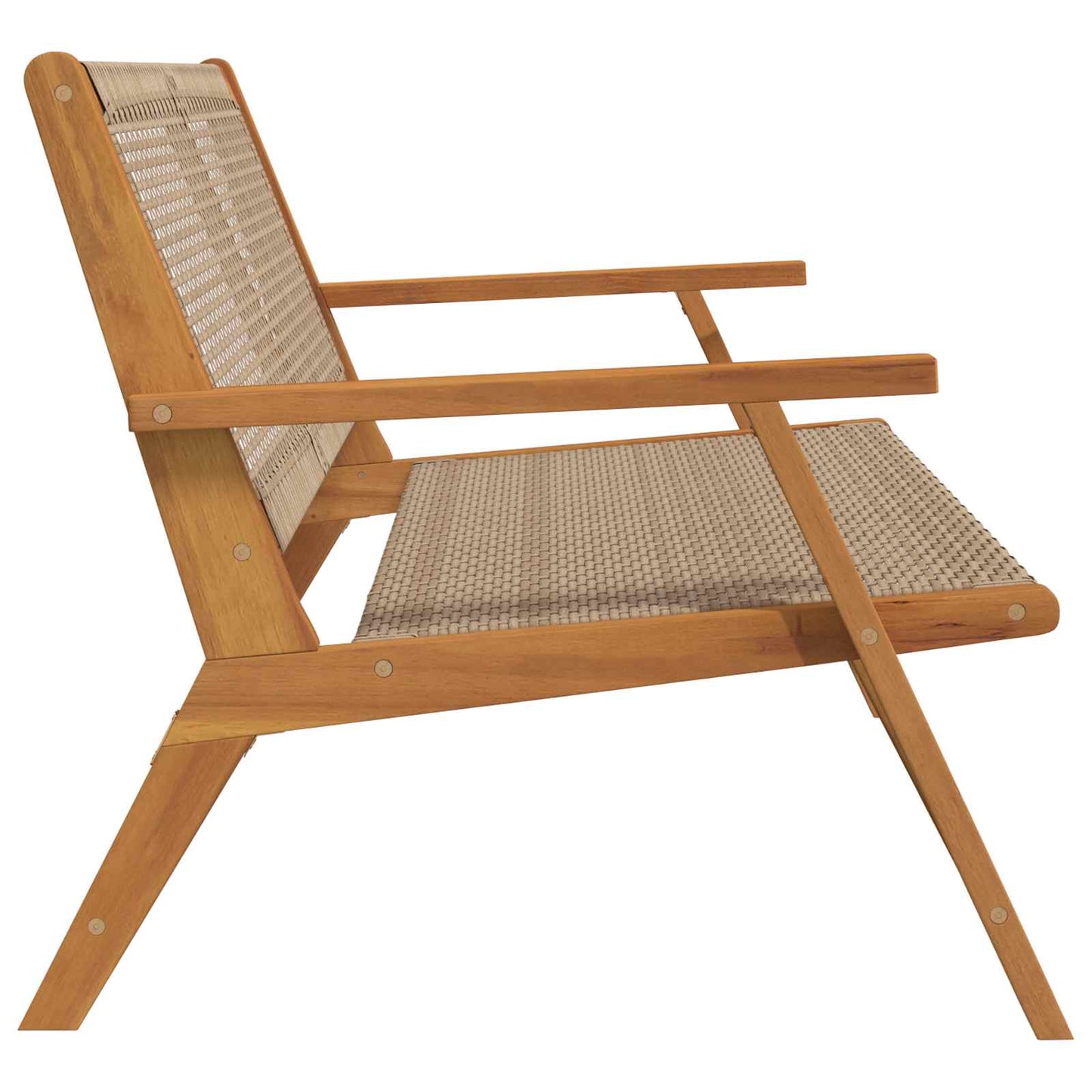 Tuinmeubelen Beige 122 x 78 x 73 cm Massief Acaciahout