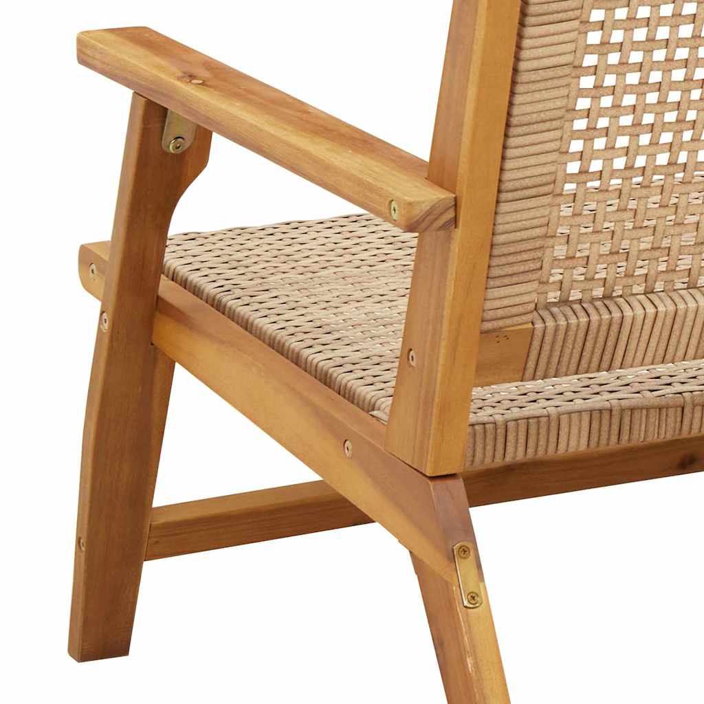Tuinmeubelen 2 Pcs 67 X 78 X 73Cm Massief Acaciahout Beige