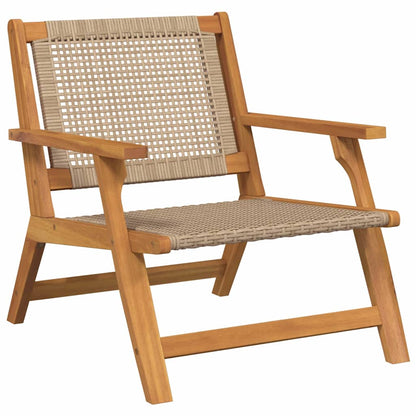 Tuinmeubelen 2 Pcs 67 X 78 X 73Cm Massief Acaciahout Beige