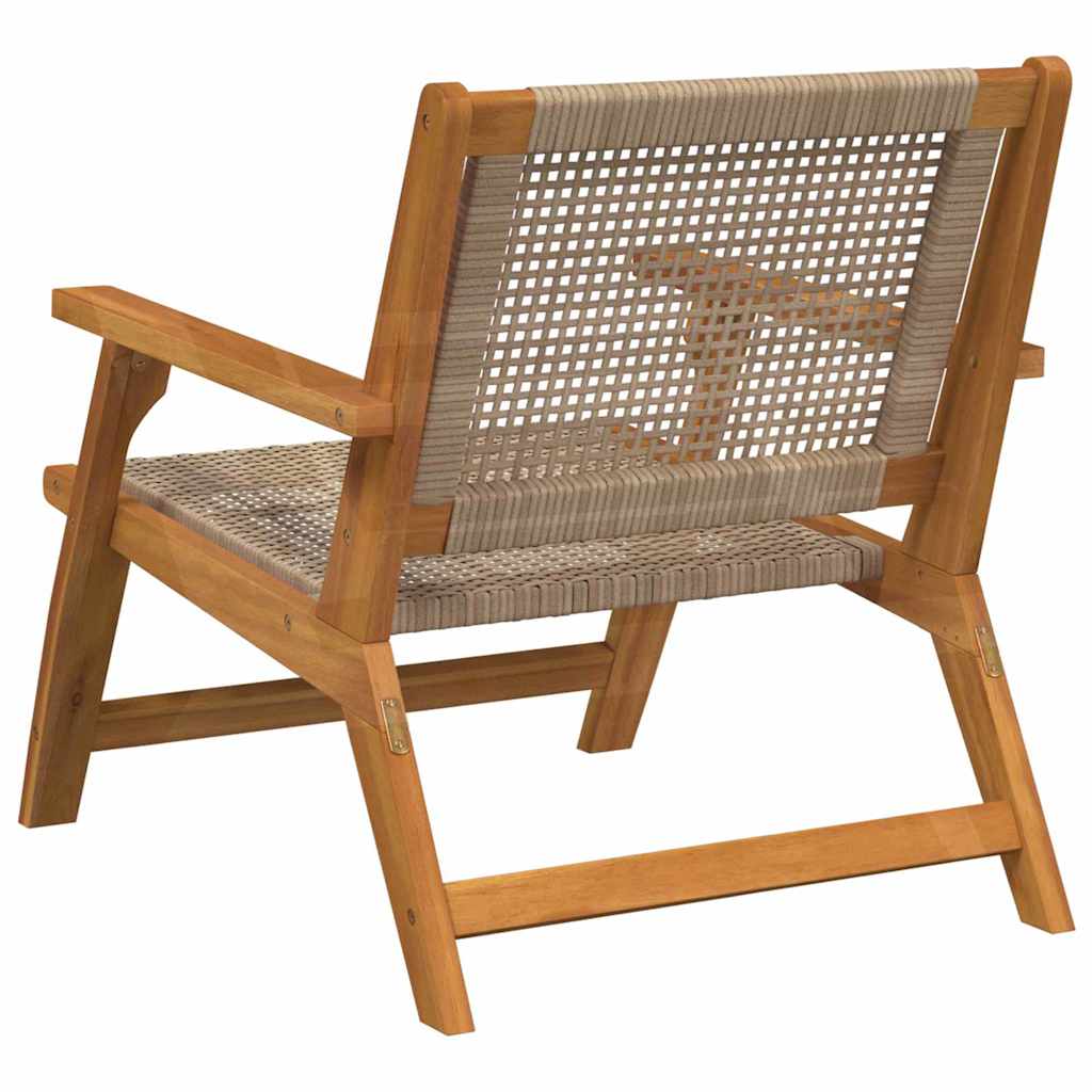 Tuinmeubelen 2 Pcs 67 X 78 X 73Cm Massief Acaciahout Beige