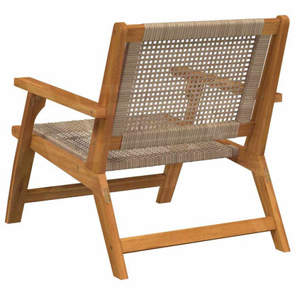 Tuinmeubelen 2 Pcs 67 X 78 X 73Cm Massief Acaciahout Beige
