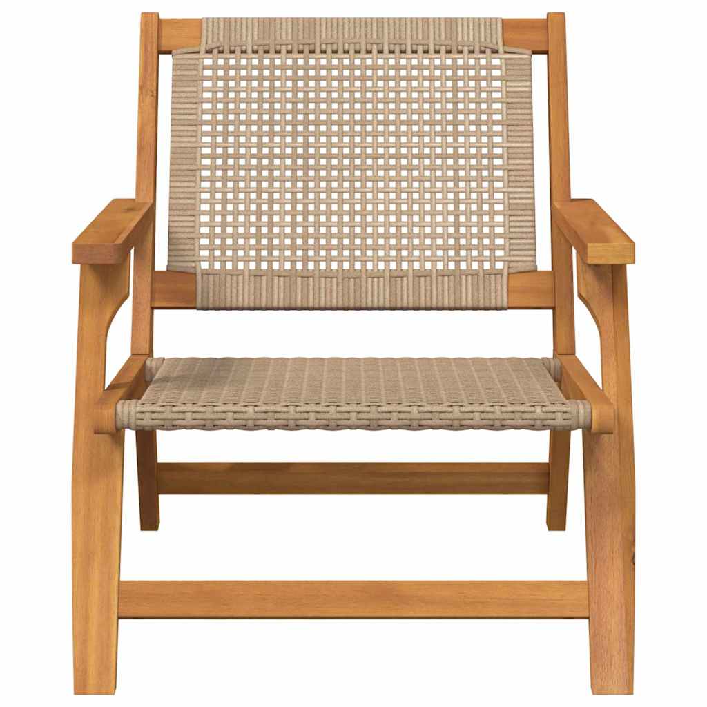 Tuinmeubelen 2 Pcs 67 X 78 X 73Cm Massief Acaciahout Beige