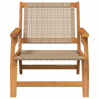 Tuinmeubelen 2 Pcs 67 X 78 X 73Cm Massief Acaciahout Beige