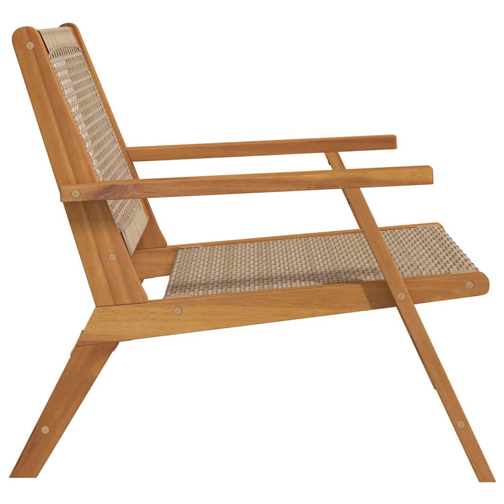 Tuinmeubelen 2 Pcs 67 X 78 X 73Cm Massief Acaciahout Beige