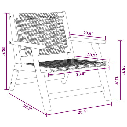 Tuinmeubelen 2 Pcs 67 X 78 X 73Cm Massief Acaciahout Beige