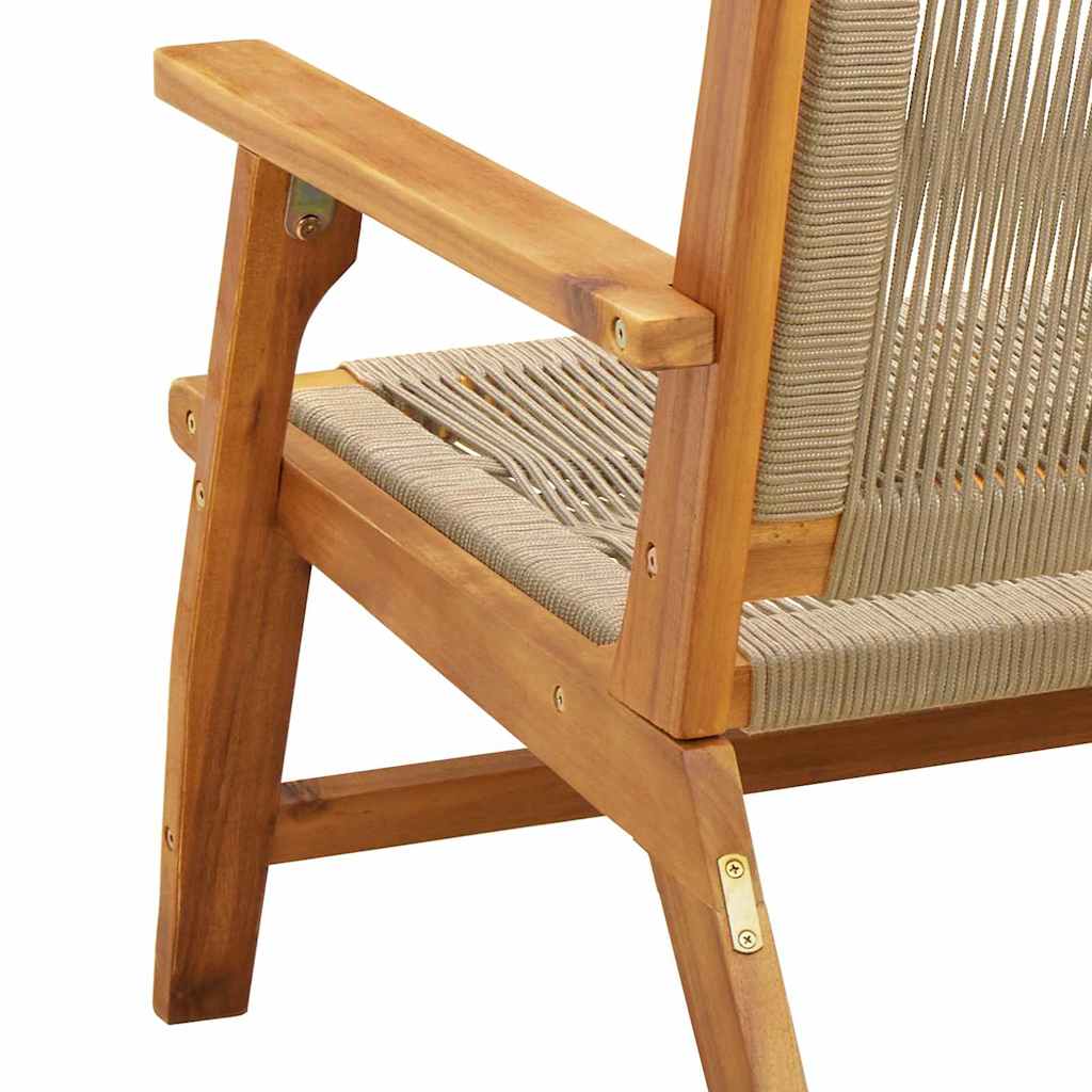 Tuinmeubelen 2 pcs Beige 67 x 76 x 73 cm Massief Acaciahout