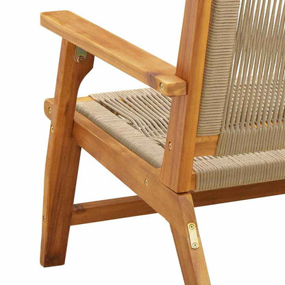 Tuinmeubelen 2 pcs Beige 67 x 76 x 73 cm Massief Acaciahout
