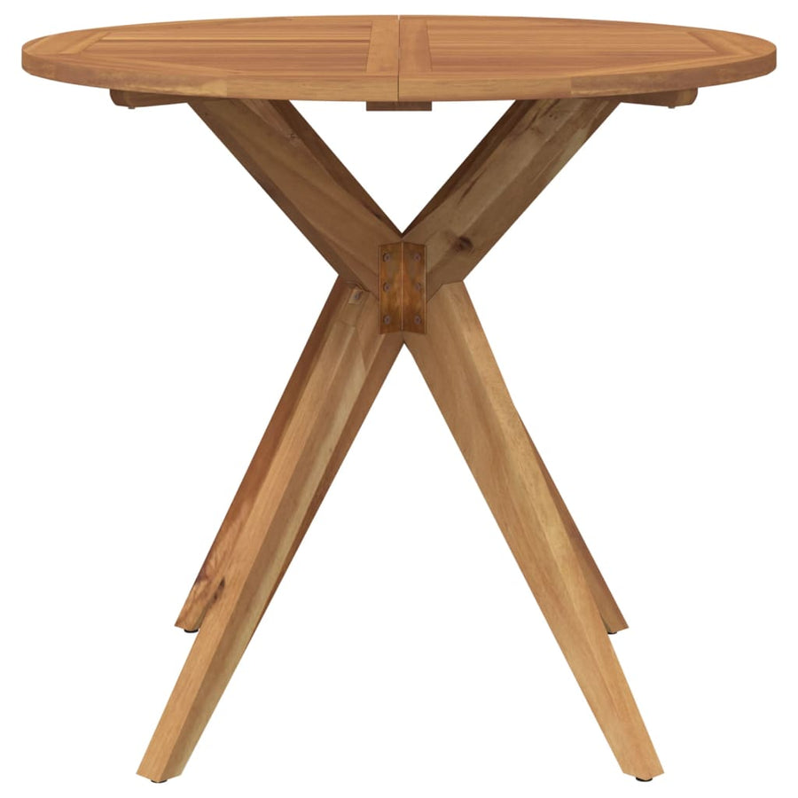 Tuintafel Rond Ø85X75 Cm Massief Acaciahout Ø 85 x 75 cm