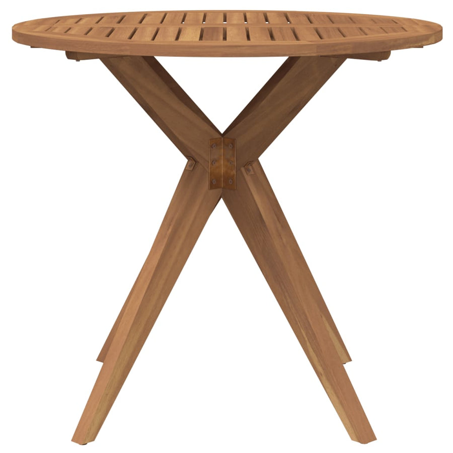 Tuintafel Rond Ø85X75 Cm Massief Acaciahout Ø 85 x 75 cm