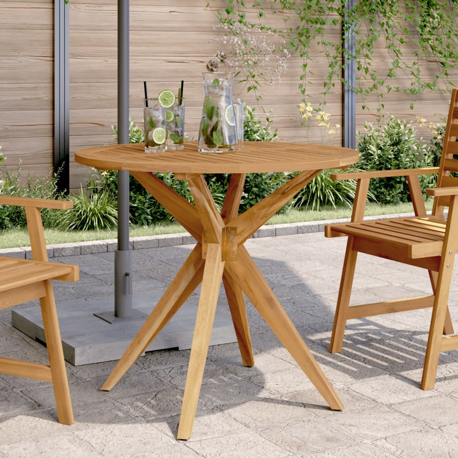 Tuintafel Rond Ø85X75 Cm Massief Acaciahout Ø 85 x 75 cm