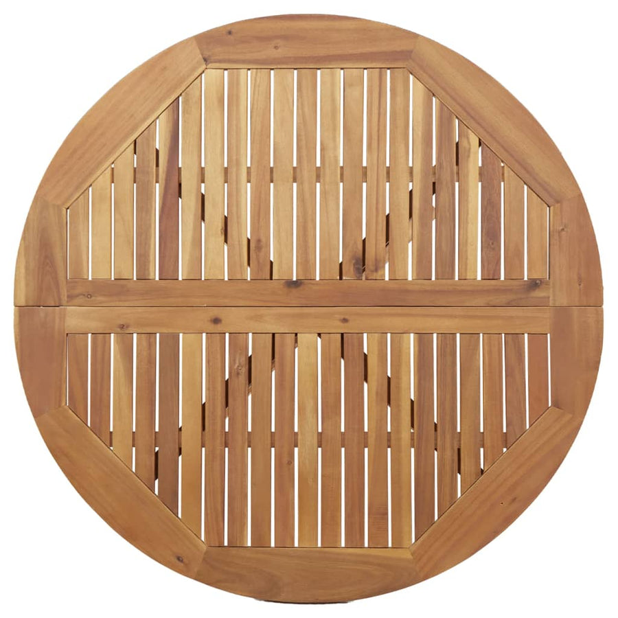 Tuintafel rond Ø110x75 cm massief acaciahout