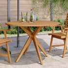 Garden table round Ø110x75 cm solid acacia wood