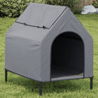 Hondenhok 90x65x85 cm oxford stof staal antraciet