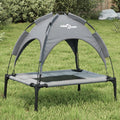 Dog bed with canopy oxford fabric and steel anthracite