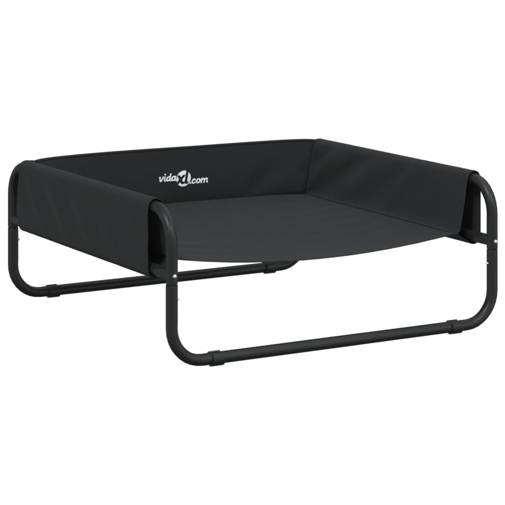 Hondenmand Verhoogd Oxford Stof En Staal Antracietkleurig 70 x 70 x 28,5 cm