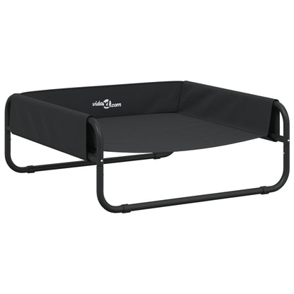Hondenmand Verhoogd Oxford Stof En Staal Antracietkleurig 70 x 70 x 28,5 cm