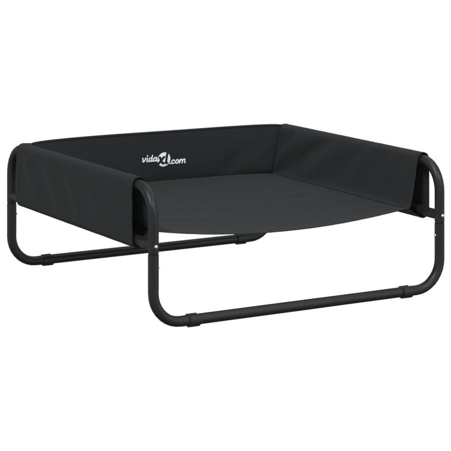 Hondenmand Verhoogd Oxford Stof En Staal Antracietkleurig 70 x 70 x 28,5 cm