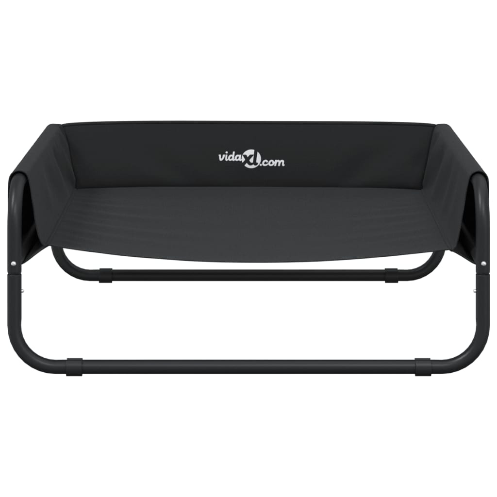 Hondenmand Verhoogd Oxford Stof En Staal Antracietkleurig 70 x 70 x 28,5 cm