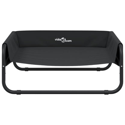Hondenmand Verhoogd Oxford Stof En Staal Antracietkleurig 70 x 70 x 28,5 cm