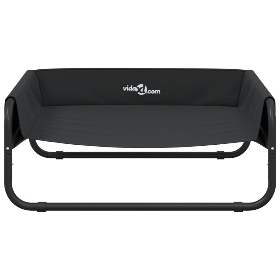 Hondenmand Verhoogd Oxford Stof En Staal Antracietkleurig 70 x 70 x 28,5 cm