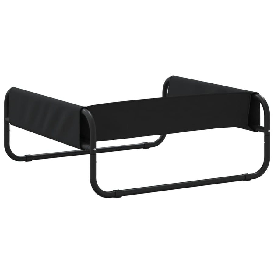 Hondenmand Verhoogd Oxford Stof En Staal Antracietkleurig 70 x 70 x 28,5 cm