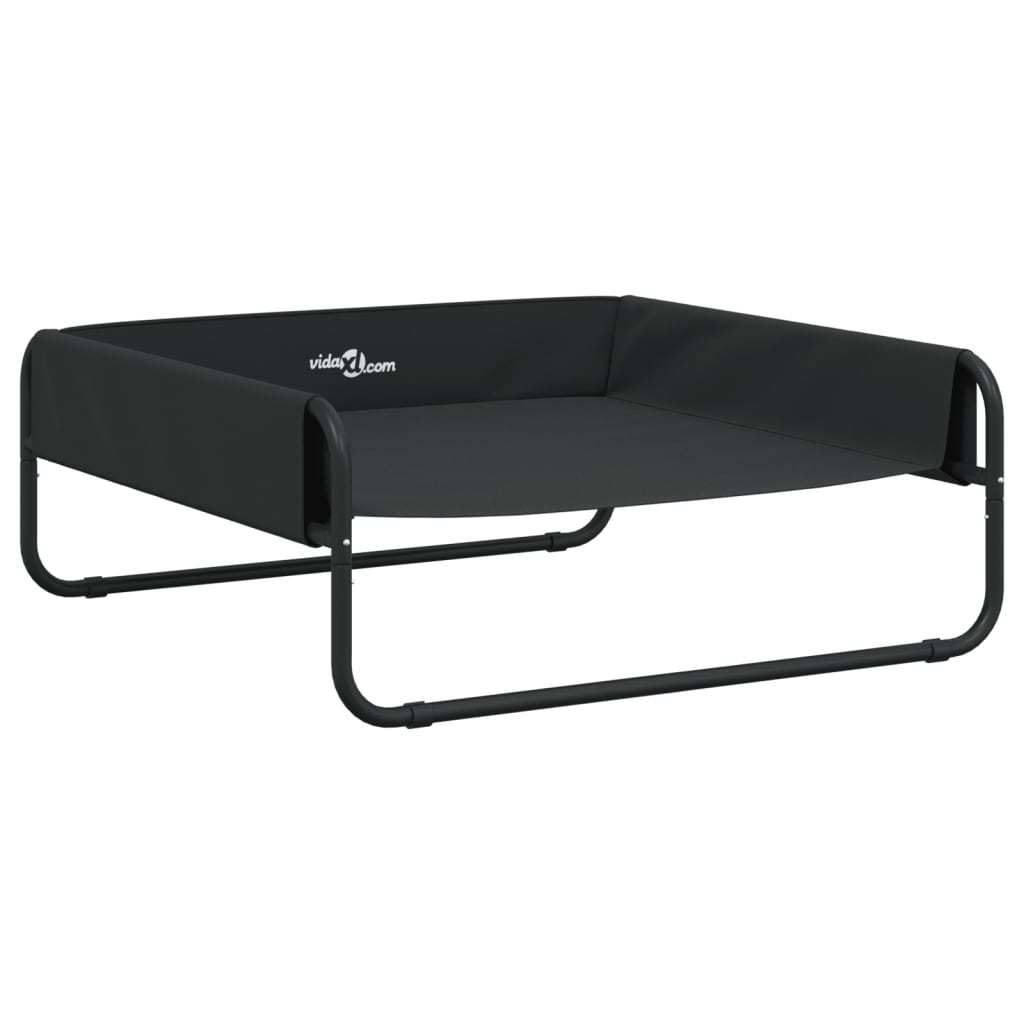 Hondenmand Verhoogd Oxford Stof En Staal Antracietkleurig 85 x 85 x 33 cm