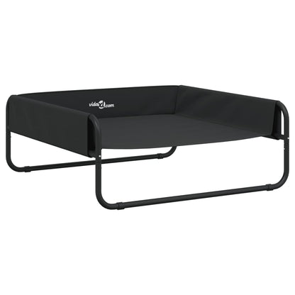 Hondenmand Verhoogd Oxford Stof En Staal Antracietkleurig 85 x 85 x 33 cm