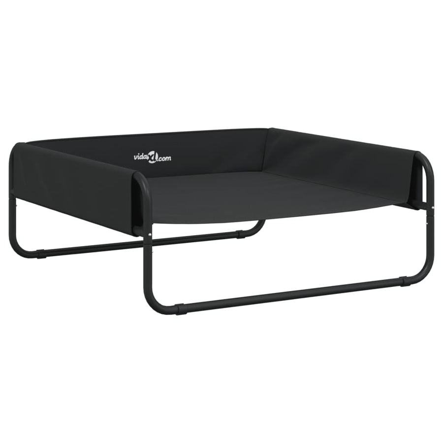 Hondenmand Verhoogd Oxford Stof En Staal Antracietkleurig 85 x 85 x 33 cm