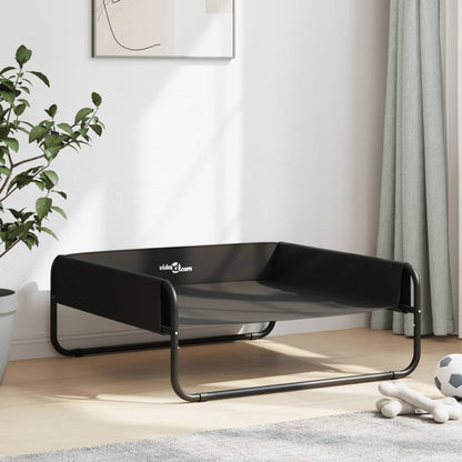 Hondenmand Verhoogd Oxford Stof En Staal Antracietkleurig 85 x 85 x 33 cm