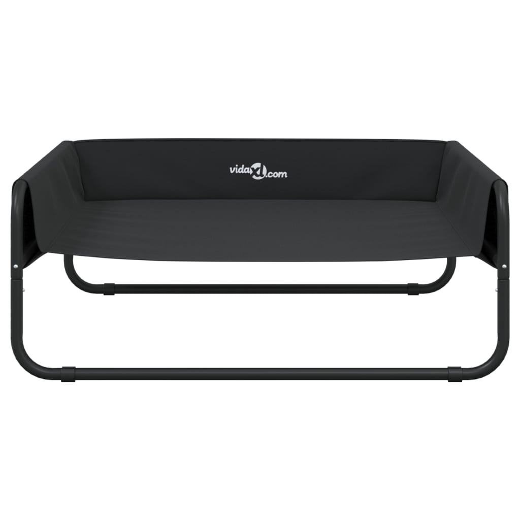 Hondenmand Verhoogd Oxford Stof En Staal Antracietkleurig 85 x 85 x 33 cm