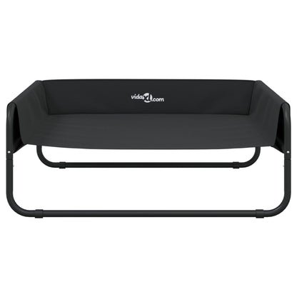 Hondenmand Verhoogd Oxford Stof En Staal Antracietkleurig 85 x 85 x 33 cm