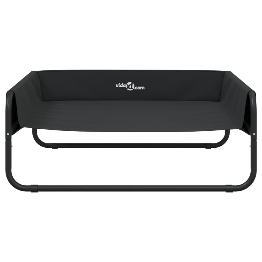 Hondenmand Verhoogd Oxford Stof En Staal Antracietkleurig 85 x 85 x 33 cm