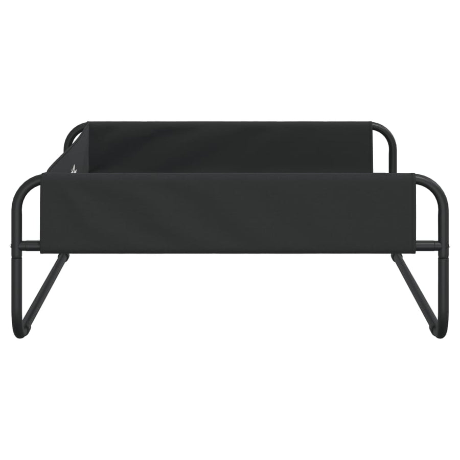 Hondenmand Verhoogd Oxford Stof En Staal Antracietkleurig 85 x 85 x 33 cm