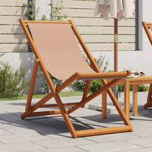 Strandstoel Inklapbaar Massief Eucalyptushout En Stof 1