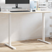 Zit-sta bureauframe 94-135x60x70-114 cm staal wit