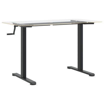 Zit-Sta Bureauframe (94-135)X60X(70-114) Cm Staal Zwart