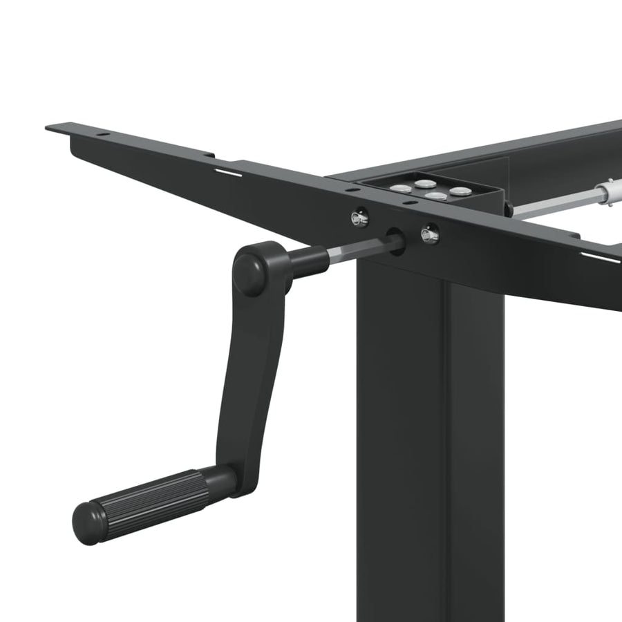 Zit-Sta Bureauframe (94-135)X60X(70-114) Cm Staal Zwart