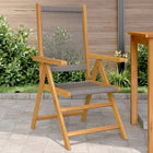 Garden chairs 2 pcs solid acacia wood and polypropylene grey