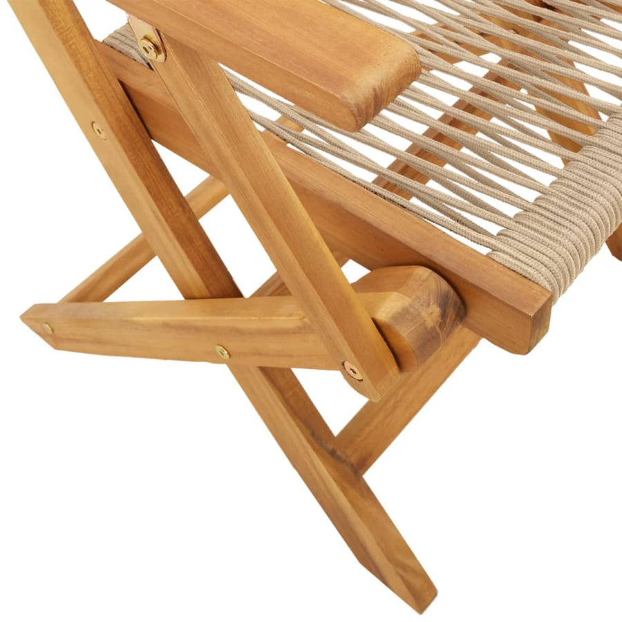 Tuinstoelen Massief Acaciahout En Polypropeen 2