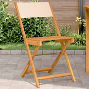 Bistrostoelen 2 st massief acaciahout stof beige