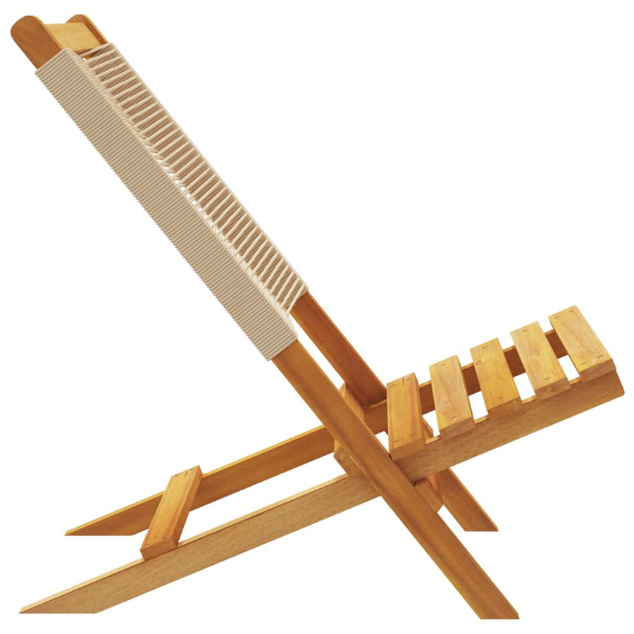 Tuinstoelen Massief Acaciahout En Polypropeen 2