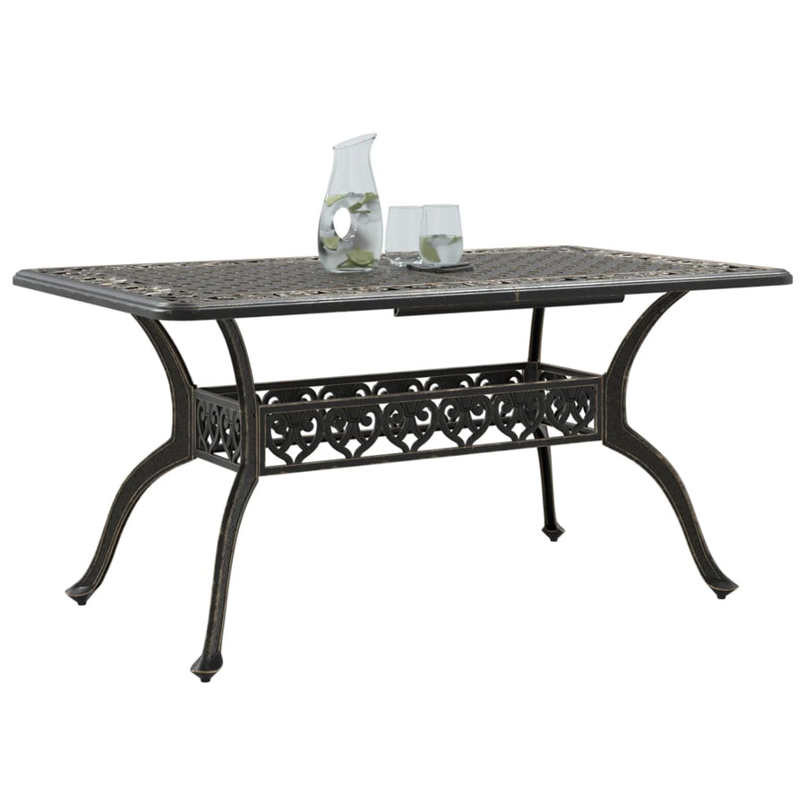 Tuintafel 150X90X72 Cm Gietaluminium Kleurig Brons