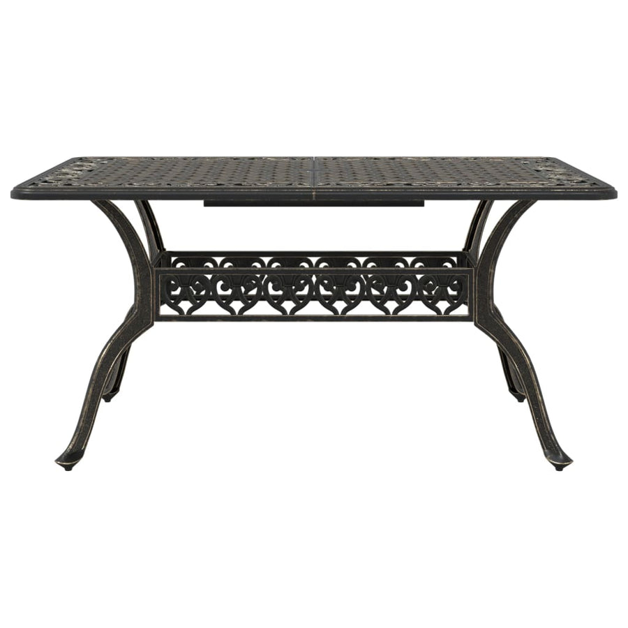 Tuintafel 150X90X72 Cm Gietaluminium Kleurig Brons