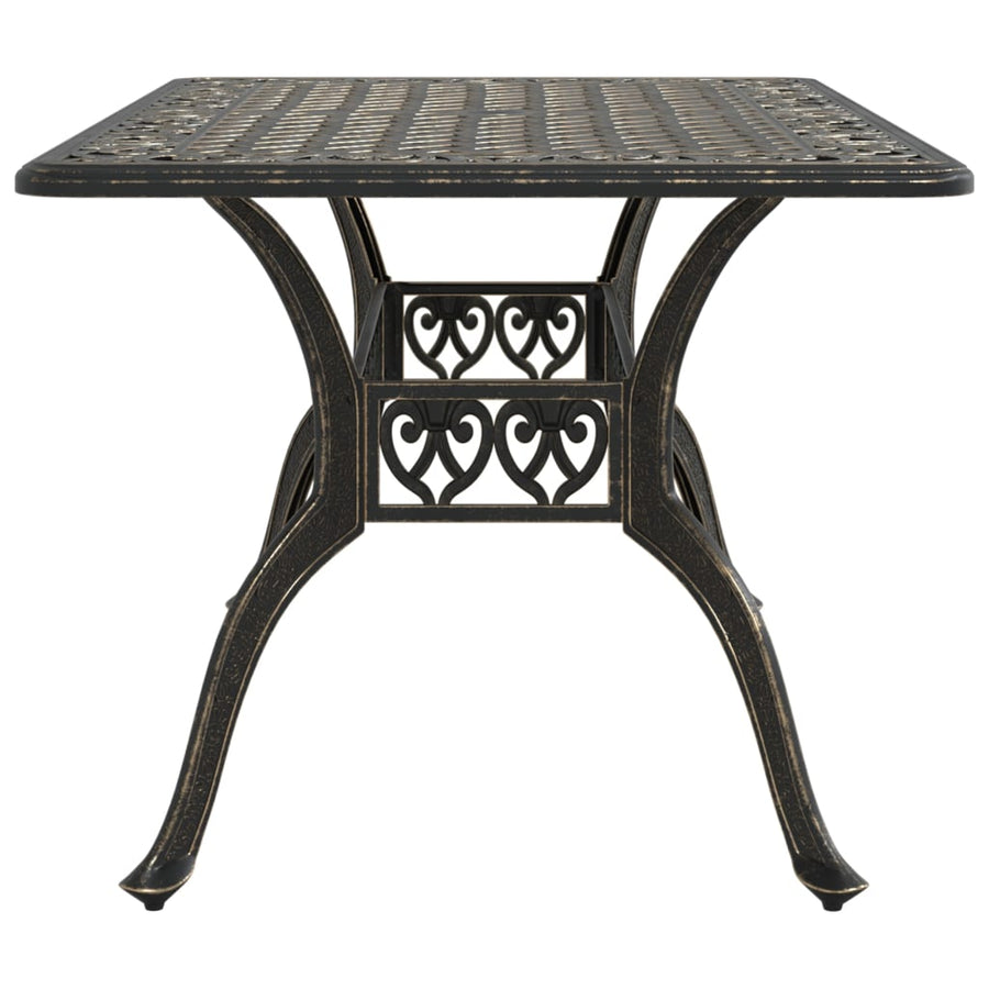 Tuintafel 150X90X72 Cm Gietaluminium Kleurig Brons
