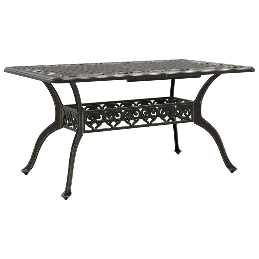 Tuintafel 150X90X72 Cm Gietaluminium Kleurig Brons