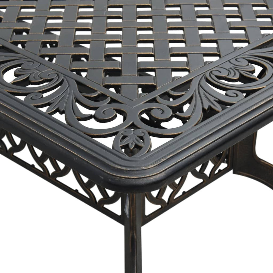 Tuintafel 150X90X72 Cm Gietaluminium Kleurig Brons