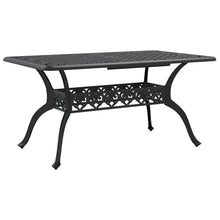 Tuintafel 150X90X72 Cm Gietaluminium Zwart